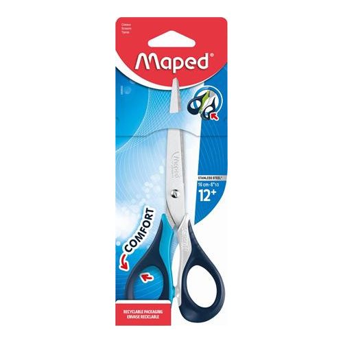 Olló, általános, 16 cm, MAPED "Sensoft 3D", vegyes színek