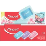 Radír display, MAPED "Essentials Soft Pastel", vegyes színek