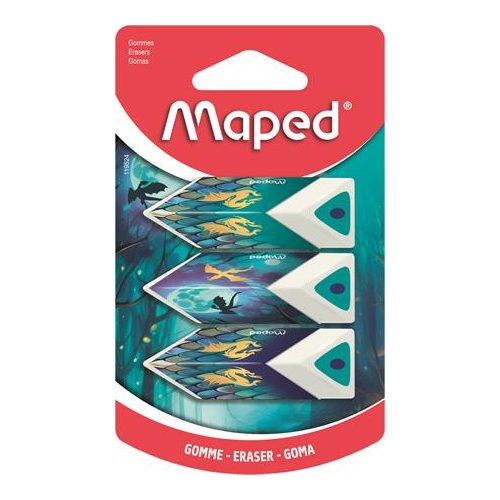 Radír, MAPED "Dragon Pyramid sárkány ", 3 darab