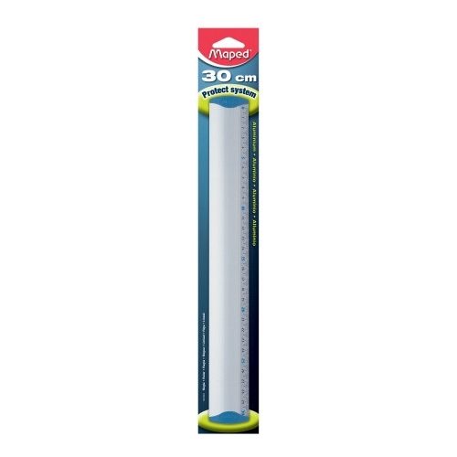 Vonalzó, alumínium, 30 cm, MAPED "Protect System"