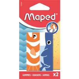 Radír, állatos, MAPED „Animals”, vegyes minták, 2 db