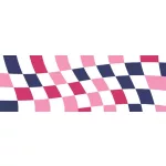 Radír display, kockamintás, MAPED „Checkerboards”, vegyes minták