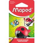 Hegyező, egylyukú, tartályos, MAPED "Croc Croc Easy", katica és bálna, vegyes formák