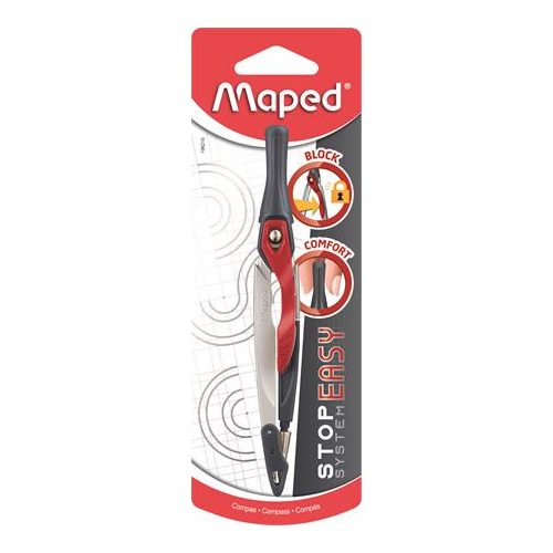 Körző, rögzíthető lábakkal, MAPED "Stop System Innovation"
