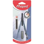 Körző, heggyel, 2in1, ceruzává alakítható, MAPED „Compass Pen”, vegyes színek