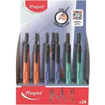 Körző display, heggyel, 2in1, ceruzává alakítható, MAPED „Compass Pen”, vegyes színek