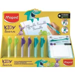 Írástanuló rollertoll display, 0,7 mm, radírozható, MAPED "KIDY Learn MAGIC", vegyes színek