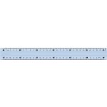 Vonalzó, műanyag, törhetetlen, 30 cm, MAPED "Study Unbreakable", vegyes színek