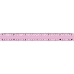 Vonalzó, műanyag, törhetetlen, 30 cm, MAPED "Study Unbreakable", vegyes színek