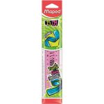 Vonalzó, műanyag, törhetetlen, 15 cm, MAPED "Twist'n Flex"