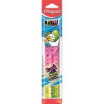 Vonalzó, műanyag, 15 cm, MAPED "Twist'n Flex Decor"