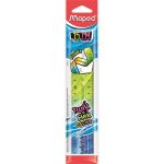 Vonalzó, műanyag, 15 cm, MAPED "Twist'n Flex Decor"