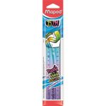 Vonalzó, műanyag, 15 cm, MAPED "Twist'n Flex Decor"