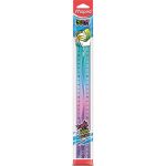 Vonalzó, műanyag, 30 cm, MAPED "Twist'n Flex Decor"