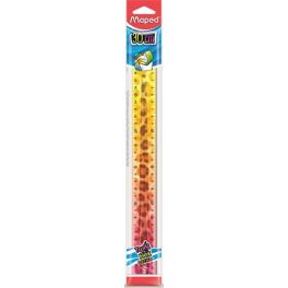   Vonalzó, műanyag, törhetetlen, 30 cm, MAPED 'Twist N' Flex Decor Animals', vegyes színek