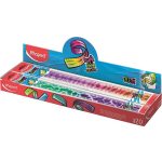 Vonalzó, műanyag, törhetetlen, 30 cm, MAPED 'Twist N' Flex Decor Animals', vegyes színek