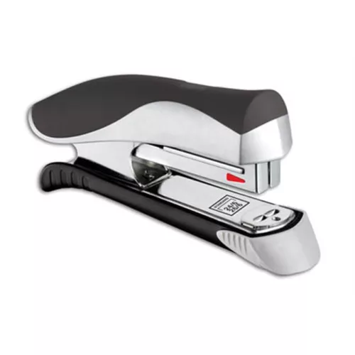 Tűzőgép, 24/6, 26/6, 25 lap, MAPED "Ergologic Half-Strip", ezüst-szürke