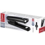 Tűzőgép, 24/6, 26/6, 25 lap, MAPED "Essentials Full-Strip", fekete