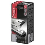 Tűzőgép, 24/6, 26/6, 25 lap, MAPED "Advanced Half-Strip", szürke