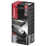 Tűzőgép, 24/6, 26/6, 25 lap, MAPED "Advanced Half-Strip", sötétbarna