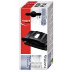 Lyukasztó, kétlyukú, 12 lap, fém, MAPED "Essentials 12", fekete