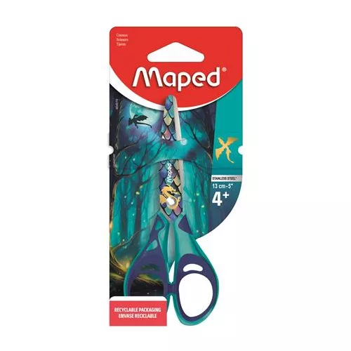 Olló, iskolai, 13 cm, MAPED „Dragon sárkány”