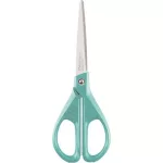 Olló, irodai, 17 cm, MAPED "Essentials Green", türkizkék