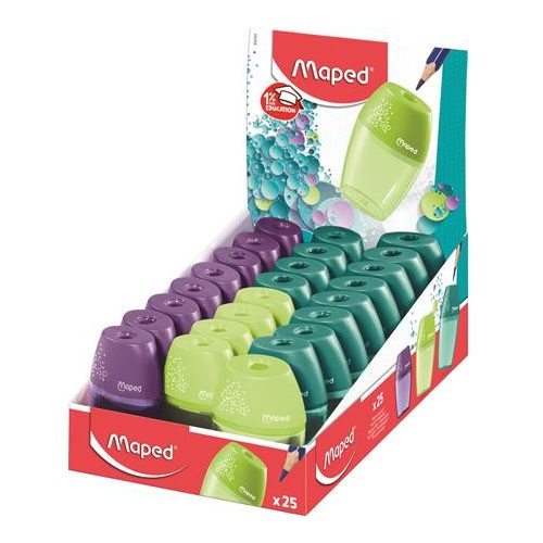 Hegyező display, egylyukú, tartályos, MAPED "Shaker", vegyes színek