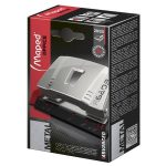 Lyukasztó, kétlyukú, 25 lap, fém, MAPED "Advanced", szürke