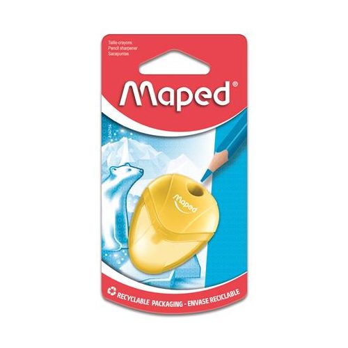 Hegyező, egylyukú, tartályos, MAPED "I-Gloo", vegyes színek