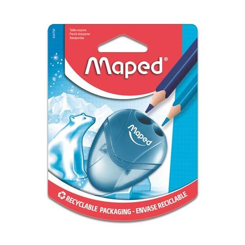 Hegyező, kétlyukú, tartályos, MAPED "I-Gloo", vegyes színek