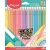 Színes ceruza készlet, háromszögletű, MAPED "Color'Peps Pastel", 24 különböző pasztell szín