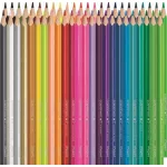 Színes ceruza készlet, háromszögletű, MAPED "Color'Peps Star", 48 különböző szín