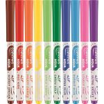 Akvarell filctoll készlet, 3,6 mm, ecsettel, MAPED "Color'Peps Aqua", 10 különböző szín