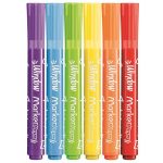 Ablakfilc készlet, vastag, törlőkendővel, 5 mm, MAPED "Marker'Peps", 6 különböző szín