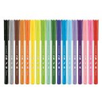 Filctoll készlet, 2 mm, kimosható, MAPED "Color'Peps Ocean", 18 különböző szín