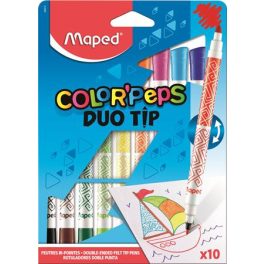   Filctoll készlet, MAPED "Color'Peps Duo Tip", 10 különböző szín