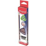 Grafitceruza radírral, 2B, háromszögletű, MAPED "Black'Peps Navy"