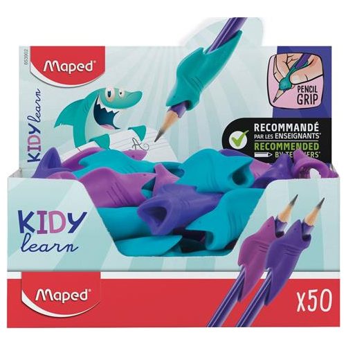 Ceruzafogó, display, MAPED "Kidy Learn", cápa, vegyes színek