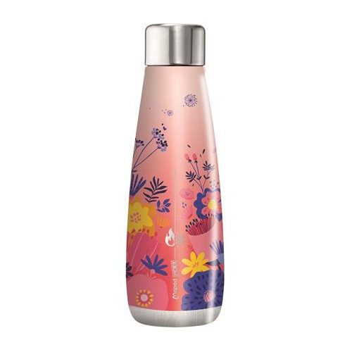 Termosz, duplafalú, 500 ml, rozsdamentes acél, MAPED PICNIK "Concept Adult", virágmintás