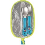 Evőeszközkészlet, fém, szövet tok, MAPED PICNIK "Concept Miniz", mosómedve