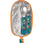 Evőeszközkészlet, fém, szövet tok, MAPED PICNIK "Jungle Fever"