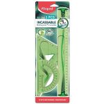 Vonalzókészlet, műanyag, hajlítható, 3 darabos, MAPED "Flex"