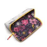 Tolltartó, háromszög alakú, kifordítható, cipzáras, MAPED "Open XXL Pattern", virág mintás