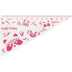 Vonalzókészlet, műanyag, törhetetlen, 3 darabos, MAPED "Mini Cute Twist 'n Flex"