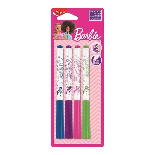 Táblamarker készlet, 1,5 mm, MAPED "Barbie", 4 különböző szín