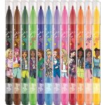 Filctoll készlet, 2,8 mm, kimosható, MAPED "Barbie", 12 különböző szín