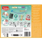 Fújós filctoll készlet, MAPED CREATIV, "Blow pen Art", csíkozás