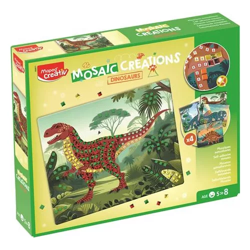 Mozaikos képkészítő, dinoszaurusz, MAPED CREATIV "Mosaic Creations"