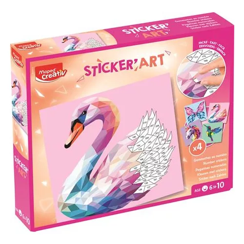 Kreatív matricás készlet, különleges állatok, MAPED CREATIV "Sticker' Art"